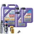 Motoröl 5W40 LIQUI MOLY 8L+HENGST Ölfilter+Spülung+Cera Tec+Ölablassschraube