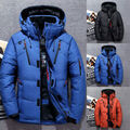 Herren Winter Warm Ente Daunenjacke Ski Schnee Dick Kapuze Puffer Mantel Parka