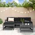 Garten Lounge Set Gartenmöbel Sitzgruppe Sofa 5-tlg. Weiß Massivholz vidaXL