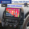 DAB Android 13 Autoradio GPS Navi WiFi Bluetooth 2+64G Für Hyundai I30 2006-2011