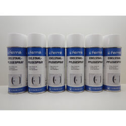 6x Fermit Edelstahl Pflegespray Spray Reiniger Reinigung  Küche Oberfläche 400ml