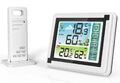 LCD Funk Wetterstation mit Außensenor Digital Thermometer Hygrometer Weather DE