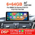 10,25" Android 13 Autoradio CarPlay 6+64GB GPS Navi für BMW F30 F31 F33 F36 NBT