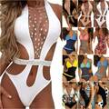 Frauen Sexy Monokini Strandbikini Bademode Badeanzug Schwimmanzug Badebekleidung