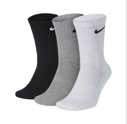 Nike Cushion Crew Socken 3 Paar SX7664-901  schwarz-grau-weiss EUR 46-50 XL