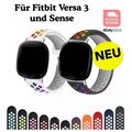 Armband Silikon Rainbow Für Fitbit Versa 3 / Sense ✅ Ersatzband Sportband Watch