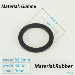 Flachdichtung Gummi-dichtung NBR 1/8” 1/4” 3/8" 1/2" 3/4" 1" 1.2" 1.5" 2" O-RING