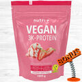 Nutri-Plus Vegan 3K Protein (Vegan Vhey) 1kg Eiweiss Nutriplus + Bonus