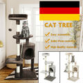 Katzenbaum XL Kletterturm 112cm Höhe Deckenhoch Sisal Katzen Kratzbaum