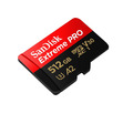 SanDisk Extreme PRO microSDXC card + SD adapter RescuePro, SDSQXCD-512G-GN6MA