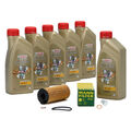 6L CASTROL EDGE 5W30 M LL-04 MANN Ölfilter für BMW 1er 3er 5er X1 X3 X5 MINI N47