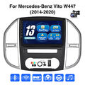 10" Carplay Für Mercedes Vito W447 14-20 DAB+ Autoradio Android 13 4+64G GPS Cam