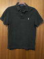 Polo Ralph Lauren Custom Slim Fit Polo Shirt Herren dunkelgrau meliert Größe M