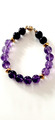 GOLD ARMBAND ° 375 / ooo ° 9 K ° AMETHYST ° Goldschmuck °