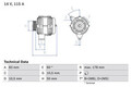 Bosch Lichtmaschine Generator für Mercedes SL CLK Cabrio 1998-2003 0986041320