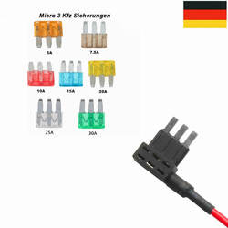 KFZ Stromdieb Steck Sicherung Stromabgreifer Standard Mini Micro2 Low-Profile