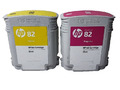 2x Orig. HP 82 Magenta + Yellow C4912A + C4913A Tintenpatrone HP DESIGNJET: 500