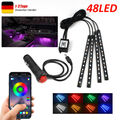 4x RGB LED Innenraumbeleuchtung Auto KFZ Ambiente Fußraumbeleuchtung App Control