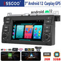 DAB+ 32G Android 12 Autoradio Carplay GPS Nav RDS Für BMW 3er M3 E46 318 325 320