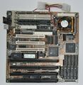 Biostar MB-8433UUD-A ISA PCI retro Mainboard + AMD Am5x86-P75 133MHz + 32MB RAM