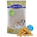 50 Kauknochen 7 cm Rinderhaut ca. 25 g Hundefutter Snack Lyra Pet® + Tennis Ball