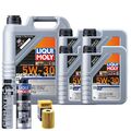 Motoröl 5W30 LIQUI MOLY Special Tec Ll 9L+HENGST Ölfilter +Spülung +Cera Tec