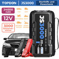 TOPDON JS3000 3000A 24000mAh KFZ Starthilfe Jump Starter Booster Powerbank 3in1