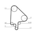 1x Zahnriemensatz CONTINENTAL CTAM CT871K2 passend für