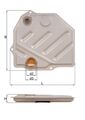 Hydraulikfilter Automatikgetriebe KNECHT HX 46 Filtereinsatz für MERCEDES C124