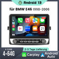 Autoradio Android 13 Carplay Für BMW 3er E46 1998-2006 GPS Navi WIFI BT SWC 64G