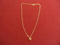 Modeschmuck feine Halskette mit Anhänger - Goldfarben