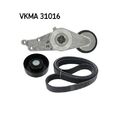 1x Keilrippenriemensatz SKF VKMA 31016 passend für AUDI SEAT SKODA VW