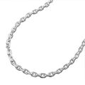 2mm Ankerkette Kette Collier 925 Silber, Silberkette diamantiert, 38cm, Damen