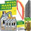 MANN INSPEKTIONSPAKET+MOBIL1 0W-40 ÖL passend für PORSCHE BOXSTER 986 2.5-3.2 S