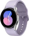 Samsung Galaxy Watch5 40 mm Aluminiumgehäuse silver am Sportarmband S/M purple [