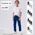 NAME IT Kinder Jungen Basic Jogginghose 3-er Stück Set Sweatpants NKMSWEAT NEU