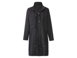 esmara® Damen Parka, leger geschnitten, mit Stehkragen (schwarz, 40) - B-Ware