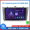 Für Toyota Avensis T27 2008-2015 Carplay Android12 Auotradio GPS NAVI DAB+ 2+32G