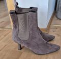 Damen Stiefeletten Taupe Gr. 37