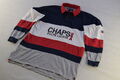 Chaps Golf Ralph Lauren Polo Shirt Rugby Longsleeve Spellout Vintage Casual M