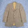 Gurteen Esquire Blazer Herren 40 S Karo Sakko Reine Wolle Tweed Jagd Rennen