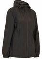 Neu Funktionsjacke mit integrierter Tasche Gr. 50 Schwarz Damen Regen-Jacke