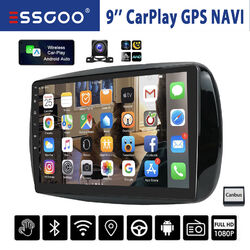 64G Carplay Autoradio Für Mercedes Benz Smart Fortwo 453 Android 13 GPS NAVI KAM