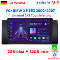 Für BMW X5 E53 2000-2007 Carplay Autoradio Android GPS NAVI WIFI BT DAB+ 2+32G