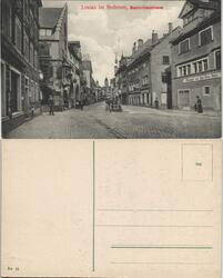 Lindau (Bodensee) Maximilianstraße, Auto Oldtimer, div. Geschäfte & Lokale 1910