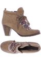 Tamaris Stiefelette Damen Ankle Boots Booties Gr. EU 39 Leder Beige #op9c3x2