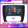 6+128GB Android 13 Autoradio Für VW Passat B5 2000-2005 GPS Navi 4G LTE CarPlay