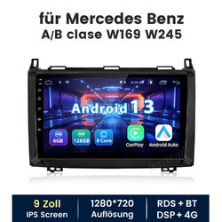 Android 13 Autoradio Für Mercedes Benz W245 W169 A B Klasse GPS Nav Carplay DAB+