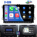 Android 2+32G Carplay Autoradio GPS NAVI RDS Für VW GOLF Touran EOS Tiguan Polo