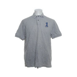 Hackett London, Poloshirt, Größe: XL, Grau, Baumwolle, Print, Herren #Fbm